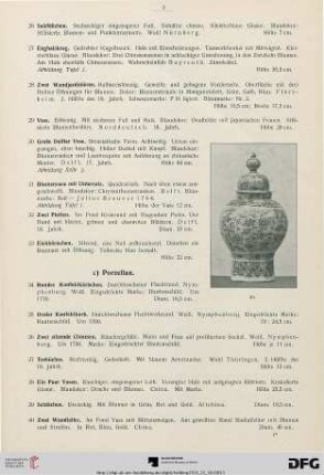 c) Porzellan (Nr. 34-47)