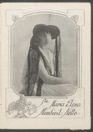 [Retrato de] Sta. Maria Elena Mendívil Netto