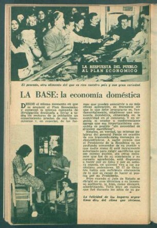 La base: La economía doméstica