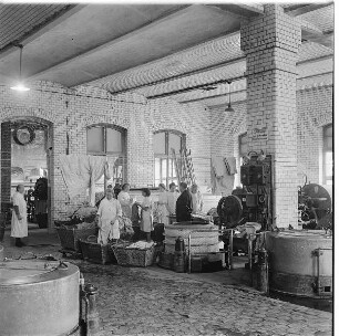 Berlin-Mitte. Charité. Waschraum in der Waschanstalt