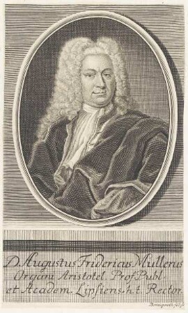 Bildnis des Augustus Fridericus Müllerus
