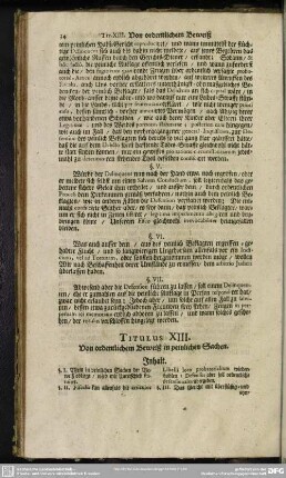 Titulus XIII. Von ordentlichem Beweiß in peinlichen Sachen