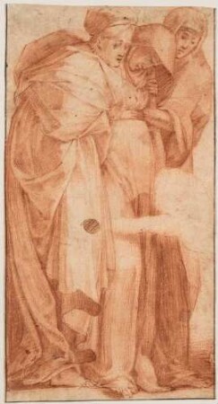 Drei Marien unter dem Kreuz (nach einer Figurengruppe in der "Kreuzabnahme" von Rosso Fiorentino in der Pinacoteca Comunale in Volterra)
