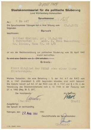 Giulini, Walther