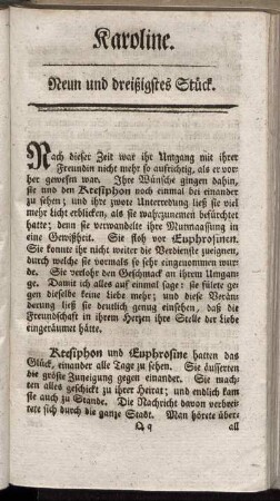 Neun und dreißigstes Stück.