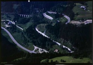 Höllental: Ravennaviadukt und Kehren der B 31