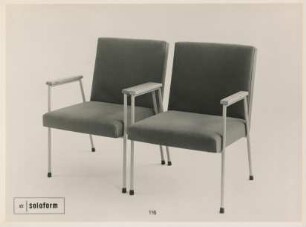 Stapelbare Stühle Modlel "116" der Eugen Schmidt GmbH