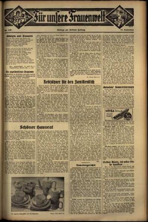 Zweite Ausgabe vom Mittwoch, den 25. September 1935.