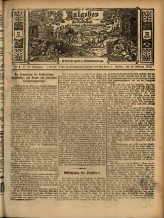 Ausgabe vom Sonntag, den 25. Februar 1912.