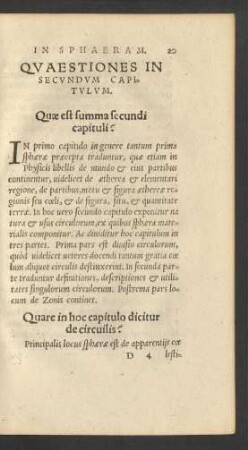 Quaestiones In Secundum Capitulum.