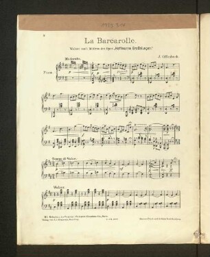La Barcarolle.