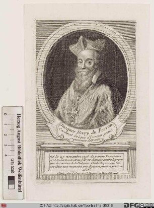 Bildnis Jacques Davy Du Perron