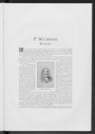 F. Wulbrand, Hamburg.