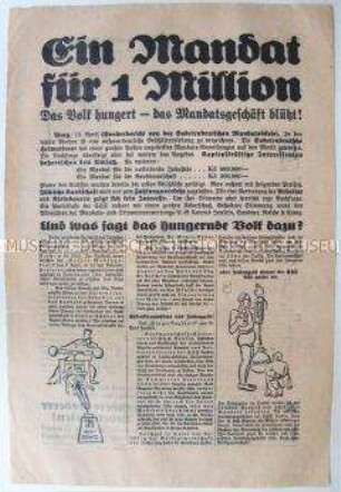 Sonderdruck der Deutschen sozialdemokratischen Arbeiterpartei zur Parlamentswahl in der Tschechoslowakei 1935