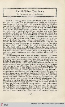 4: Ein fürstlicher Vagabund