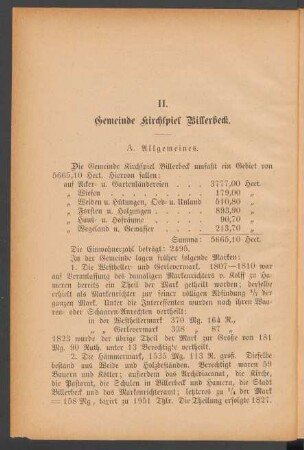 II. Gemeinde Kirchspiel Billerbeck