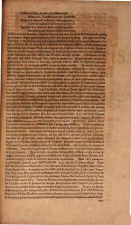 Rector Universitatis Lipsiensis ad honorem sepulturae ... Johannae Reginae, Joh. Peilickii ... coniugi ... exhibendum ... invitat : [Disseritur de Calendis Ianuariis]