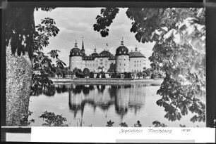 Jagdschloss Moritzburg, Ansicht mit Schlossteich