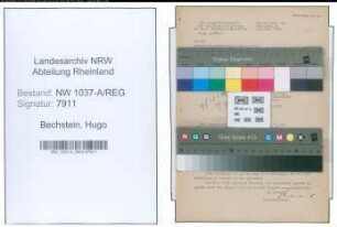 Entnazifizierung Hugo Bechstein , geb. 19.04.1896 ()