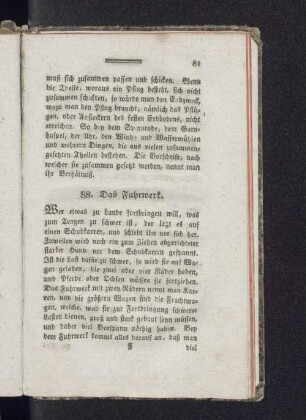 88. Das Fuhrwerk.