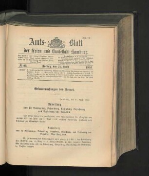 No. 93, 21. April 1916