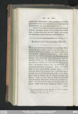 Sieben und dreyßigster Brief.