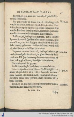 L ante A – Q ante V