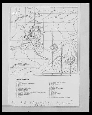 Plan von Epidauros