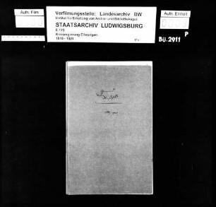 Schuldenwesen der Gesamt- und der Teilgemeinde Roßfeld sowie der Teilgemeinde Maulach