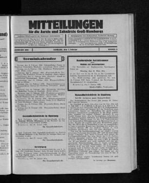 Jahrgang 1932, Hamburg, den 7. Februar, Nummer 6