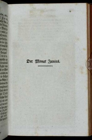Der Monat Junius.