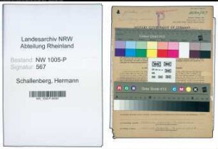 Entnazifizierung Hermann Schallenberg , geb. 29.07.1892 (Rottenmeister)