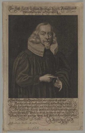 Bildnis des Just-Jacob Leibniz