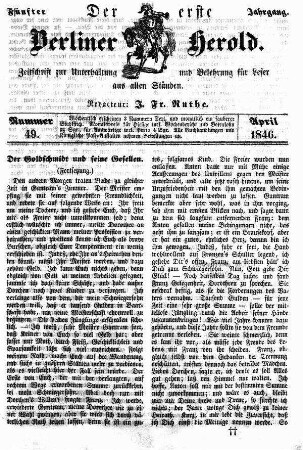 Nummer 49, April 1846
