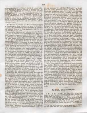 259-260 Kirchliche Mittheilungen