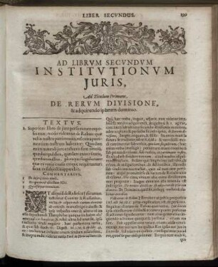 Ab Librum Secundum Institutionum Juris.