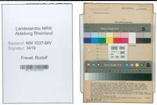 Entnazifizierung Rudolf Frevel , geb. 05.07.1908 (Angestellter)