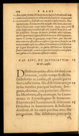 Cap. XXVI. De Distributione ex caußis.