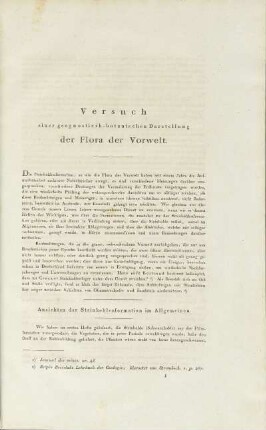 Zweites Heft: Versuch Einer Geognostisch-Botanischen Darstellung Der Flora Der Vorwelt [Textbd.]