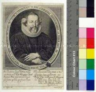 Porträt des Theologen und Rhetorikprofessors Johannes Conrad Dannhauer
