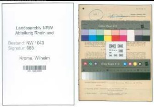 Entnazifizierung Wilhelm Krome , geb. 18.10.1892 (Lehrer)