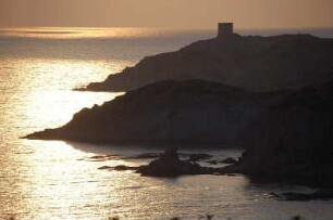 Insel Sardinien - Küste bei Alghero : Abends an der Westküste bei Alghero, 2006