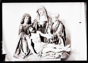 Kreuzbergkirche; Holzrelief, Beweinung Christi