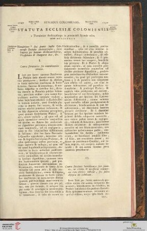Statuta ecclesiae coloniensis