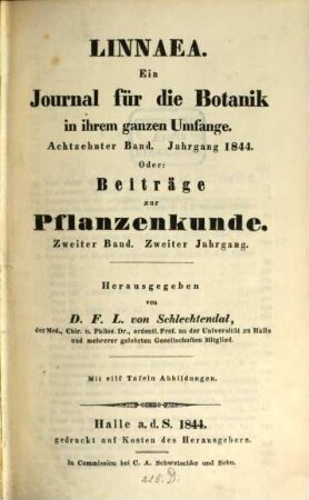 Beiträge zur Pflanzenkunde. 2, 2. 1844