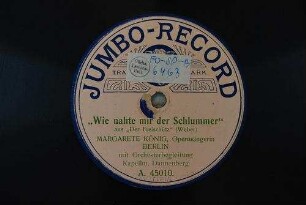 "Wie nahte mir der Schlummer" : aus "Der Freischütz" / (Weber)