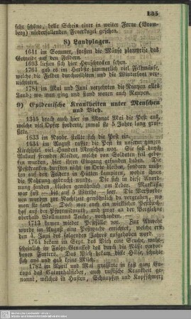 9. Epidemische Krankheiten unter Menschen und Vieh