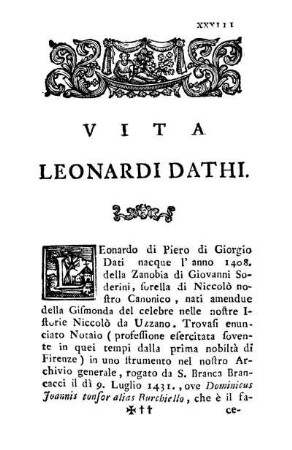 Vita Leonardi Dathi.