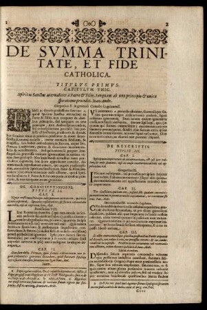 De Summa Trinitate, Et Fide Catholica.