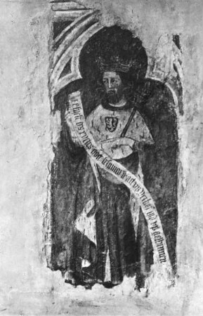 Köln, Fragment eines Freskos: Karl IV. (aus Altem Rathaus, Hansasaal), seit 1859 im Museum, Wallraf-Richartz-Museum